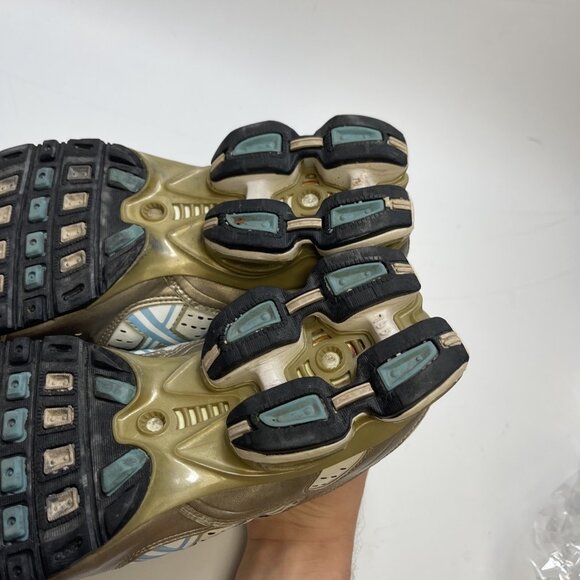 Y2K Asics Gel Frantic 2 Running Shoes Wom Sz 8.5 US Baly Blue / Gold Shox Read - Picture 7 of 14